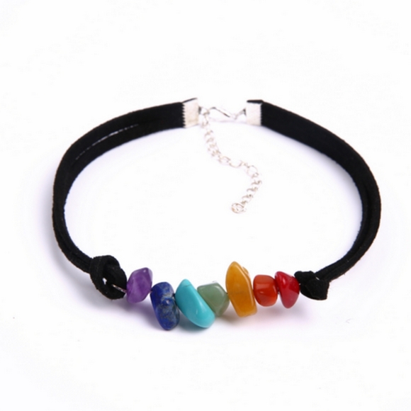 BOGO50%Choker Faux gemstone cotton thread - Picture 2 of 8